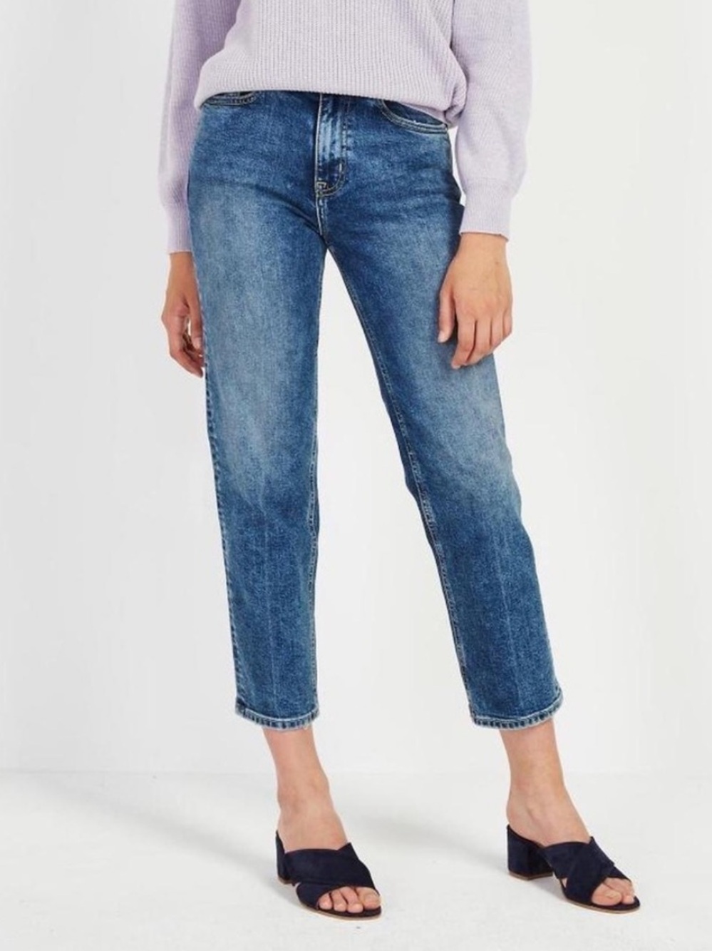 Frank & Oak Patti Straight Leg Jean - Classic Wash | Size 26